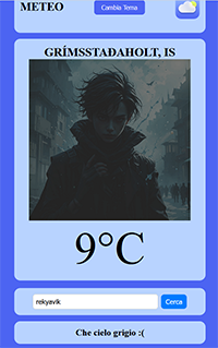 Anteprima App Meteo
